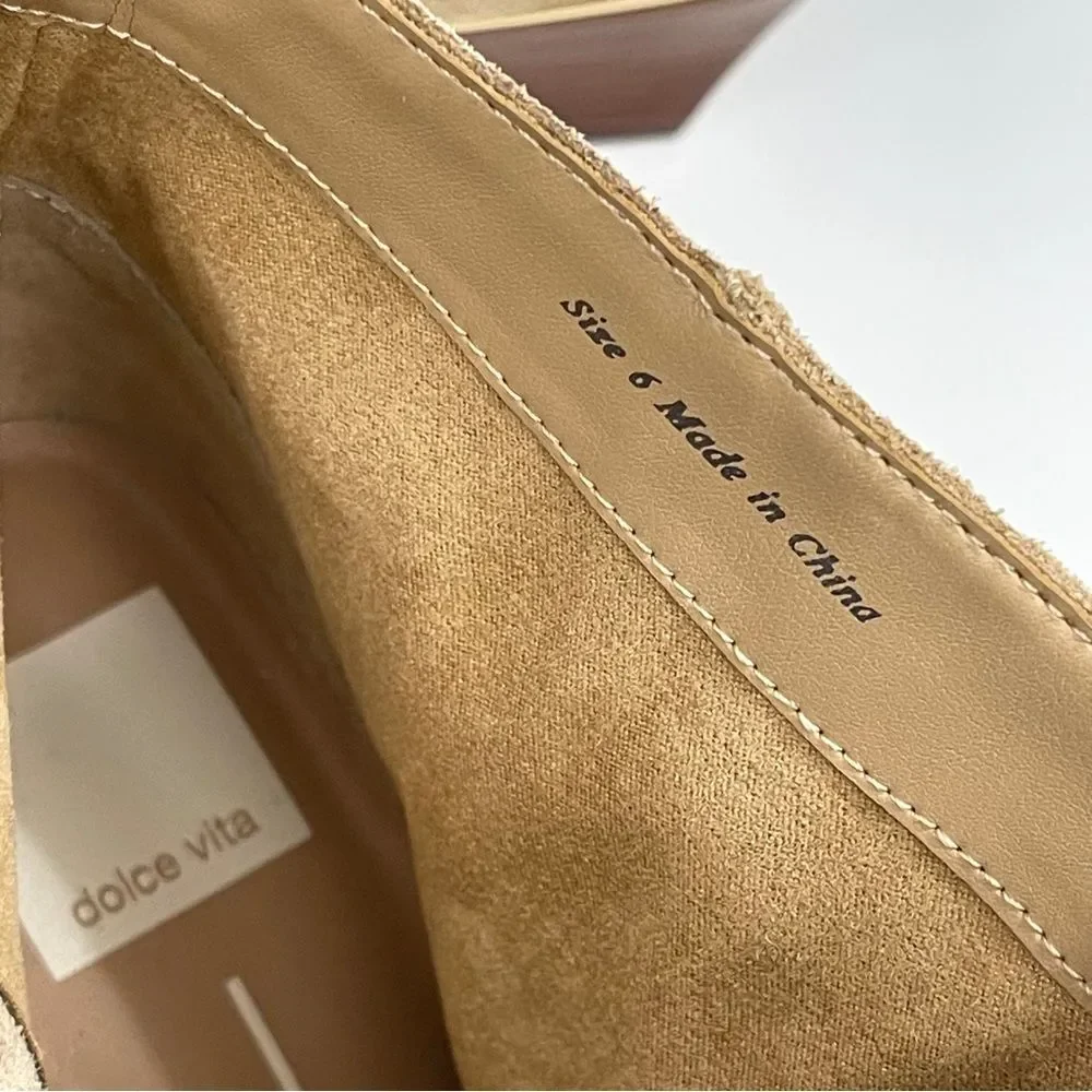 New Dolce Vita Ronnie Western Bootie in Camel Suede Size 6